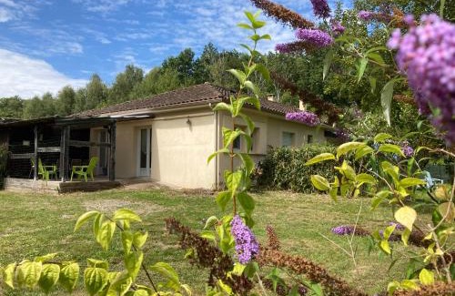 Compreignac Apartment | Cozy F1 Noir/Anis with Covered Terrace and Garden