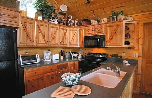 Bryson City Cabin | Secluded Luxury Cabin at Falling Waters with Lake View & Spa