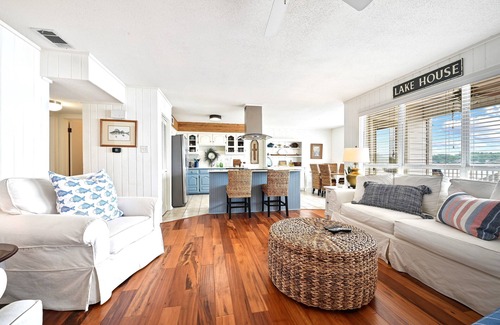 New Roads House | Relax at False Flamingo - Lakefront Retreat with Pool & Spa
