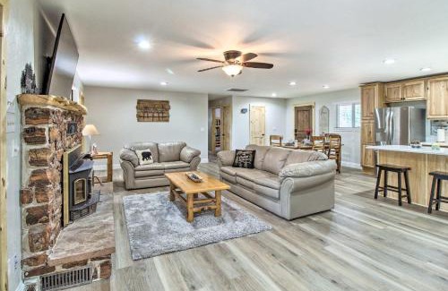 Pinetop House | Inviting Pinetop Creekside Cabin with Secret Game Room