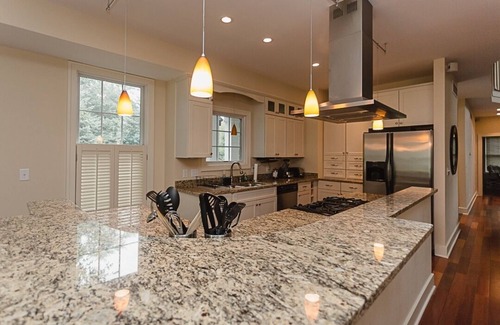 Grand Beach House | Family Estate with Heated Pool and Short Walk to Beach