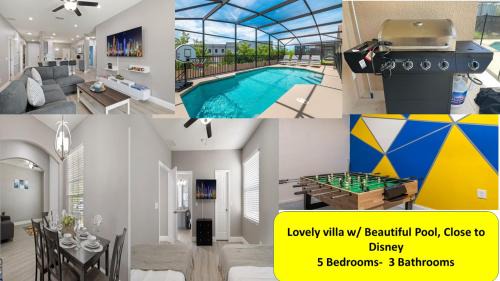Sunset Ridge Villa | Inviting Villa with Pool Near Disney for Family Getaways