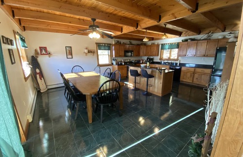 Blodgett Mills House | Family-Friendly Log House Near Greek Peak with Great Amenities