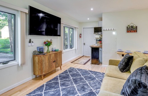 Newfield Apartment | Family-Friendly Studio with Deck, 10/10 Guest Rated!