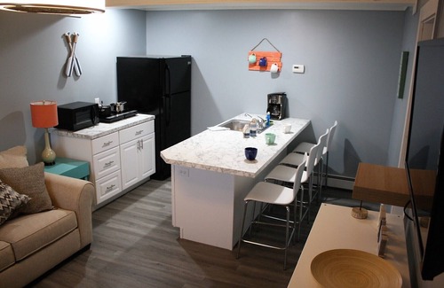 Alpena Apartment | Family-Run Vacation Suite Steps from Lake Huron Beach