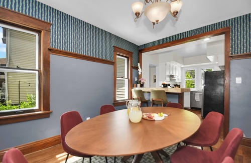 Northshore Triangle House | Historic Family Home Near ND with Fire Pit & Game Room