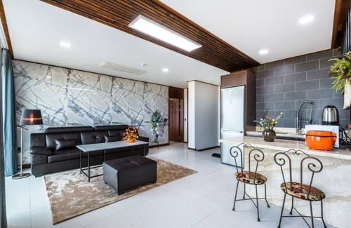 Jocheon Apartment | Family Suite at The Jun (Jeju) with Spa & Hot Tub Access