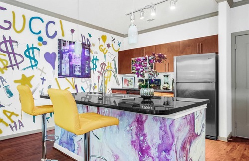 South Main Apartment | Experience the Unique Purple Las Vegas Hotel with Arcade Fun
