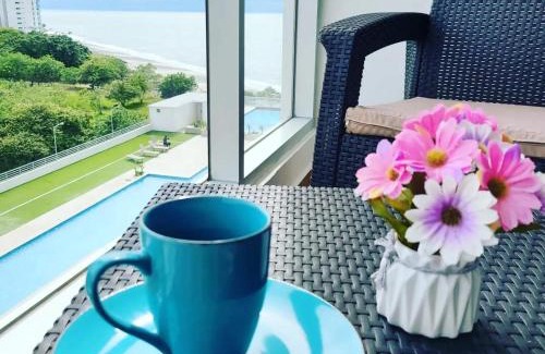 Nueva Gorgona Apartment | Beachfront Condo with Pool & Mountain Views, Rated 9.4/10
