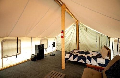 Logan Other | Fantastic Secluded Tented Cabin with Fire Pit in Logan, Ohio