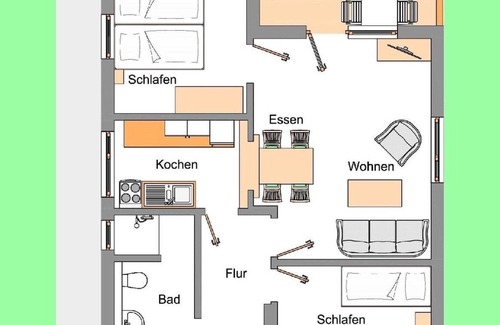 Mengshausen House | Ferienhaus für 4 Gäste mit 60m² in Niederaula