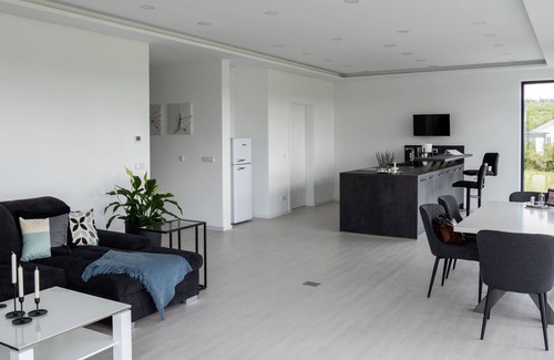 Burgwald Apartment | Barrier-Free Retreat at Ferienhaus Vogt with Pool Access