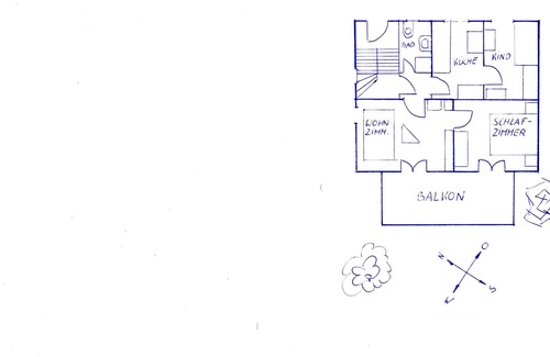 Ludwigshafen Apartment | Ferienwohnung, 60qm, 2 Schlafräume, max. 3 Personen