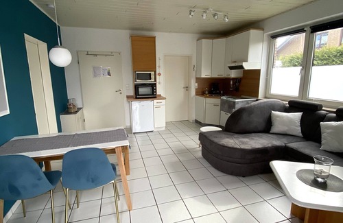 Wangerland Apartment | Cozy 1-Bedroom Retreat with Kitchen and Terrace Access