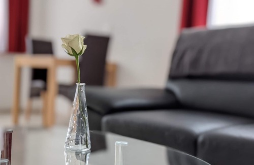 Bad Urach Apartment | Cozy Ferienwohnung 5 with Kitchen & Breakfast Included