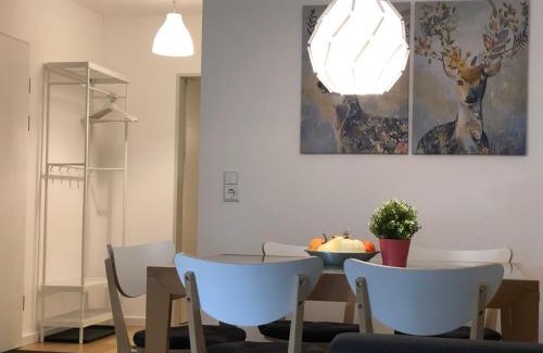 Pfullendorf Apartment | Stunning Ferienwohnung am Seepark with Ocean View & Dining
