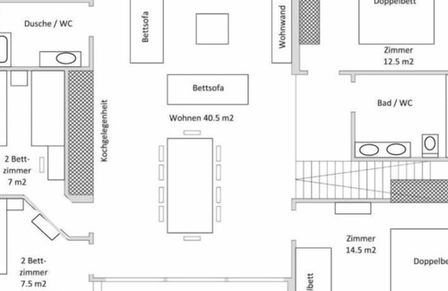 Sins Apartment | Ferienwohnung/app. für 11 Gäste mit 120m² in Sins