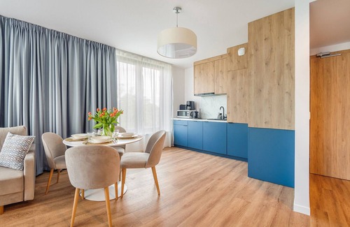 Mielno Apartment | Cozy Mielno Apartment for 4 with Spa Access and Kitchen