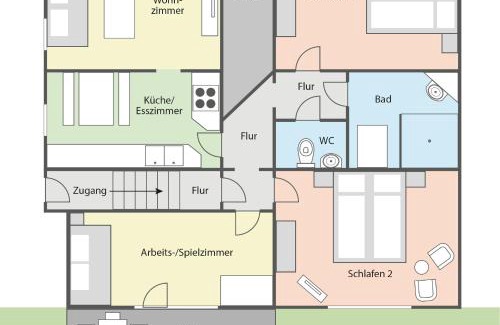 Kirchenlamitz Apartment | Delightful Ferienwohnung Blütentraum - 4-Star Family Retreat