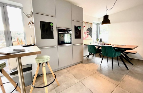 Burbach Apartment | Chic Apartment on Two Levels Near Rothaarsteig Trail