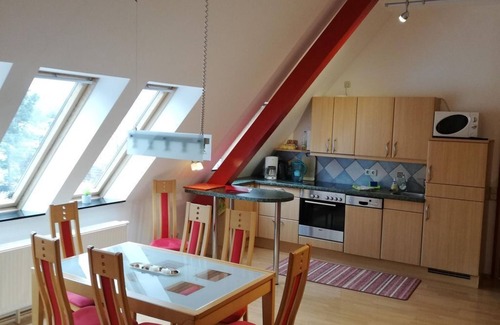 Luckendorf Apartment | Serene Ocean View at Ferienwohnung Scharfenstein