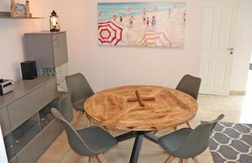 Kalifornien Apartment | FeWo Backboard mit eingez Garten direkt am Hundestrand