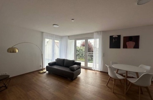 Rheinhausen Apartment | Modern Family Retreat Near Europapark for 4 Guests