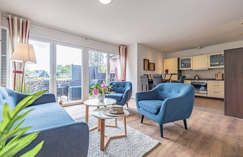 Harrislee Apartment | Pet-Friendly Retreat with Ocean View at Schotstek Niehuus
