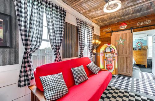 Llano House | Cozy Fifties Diner-Style Llano Home with Fire Pit Access