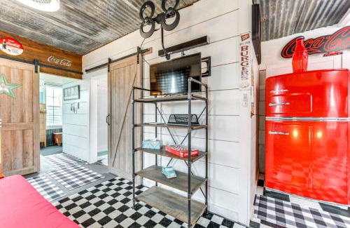 Llano House | Cozy Fifties Diner-Style Llano Home with Fire Pit Access