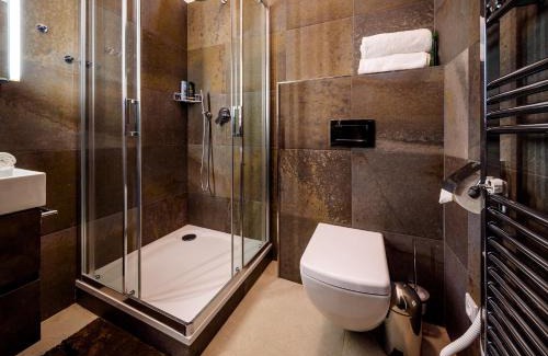 Hradec Kralove Apartment | Elegant Fifty Shades of Gray Studio in City Center
