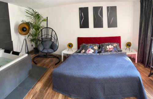 Jihlava Apartment | Inviting FiftyShades Apartmán with Hot Tub and Child-Friendly