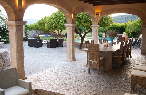 Biniaraix House | Exclusive Finca with Pool, Tennis Court & Mountain Views