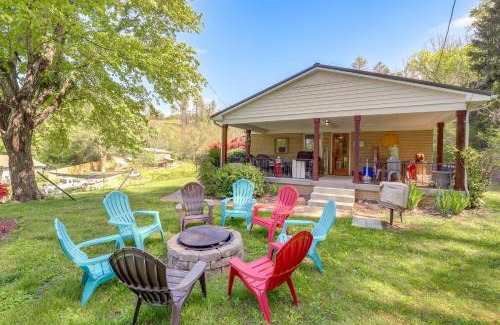 Weaverville House | Family-Friendly Marshall Home with Game Room & Fire Pit