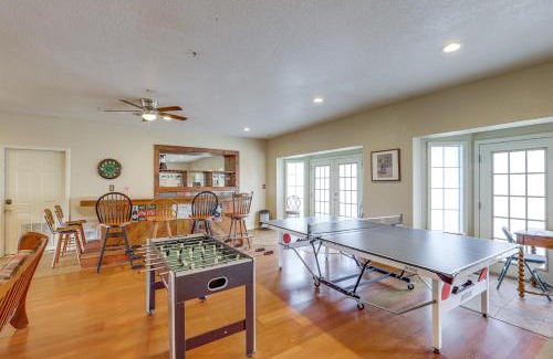 Marshall House | Marshall Getaway: Balcony Retreat with Game Room Fun
