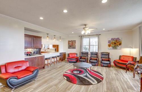 Marshall House | Marshall Getaway: Balcony Retreat with Game Room Fun