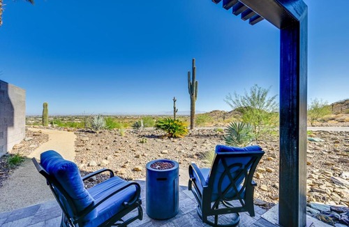 San Tan Valley Apartment | Tranquil Queen Creek Studio with Fire Pit and Scenic Views