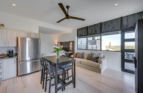 San Tan Valley Apartment | Tranquil Queen Creek Studio with Fire Pit and Scenic Views