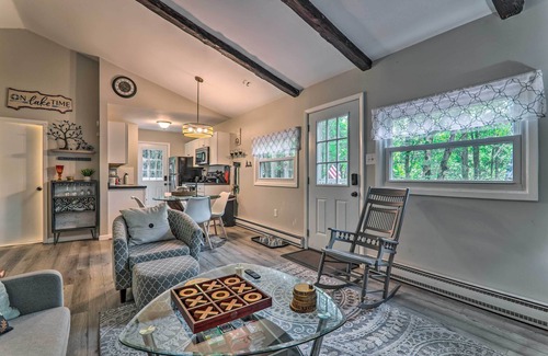 Briar Crest Woods Cottage | Inviting Blakeslee Cottage: Fire Pit, Deck & Pet Friendly