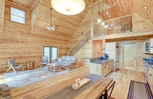 Burnsville Cabin | Beautiful Burnsville Cabin with Fire Pit & Scenic Views