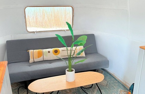 Juab County House | Charming Airstream Retreat on Private Sandy Beach