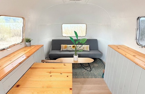 Juab County House | Charming Airstream Retreat on Private Sandy Beach