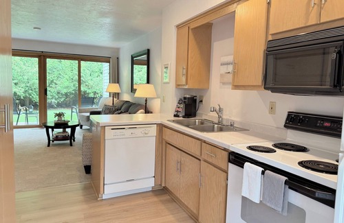 Fish Creek Condo | Idyllic Hilltop Retreat in Fish Creek, Steps from the Park
