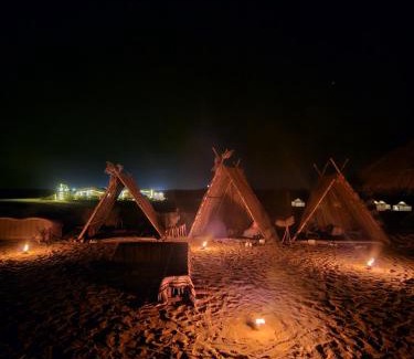 Al Fayoum Other | Cozy Flamingo Camp: Oceanfront Retreat with Pet-Friendly Perks