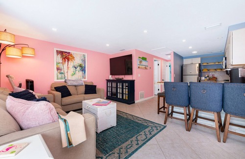 Englewood Villa | Beachfront Getaway: Flamingo's Nest with Ocean Views