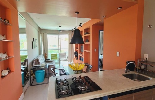 Porto de Galinhas Apartment | Elegant Oceanfront Flat in Porto de Galinhas, 80m to Beach