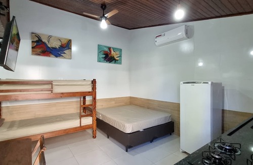 Barra do Una House | Beachfront Flat with Kitchen & Bathroom in Barra do Una