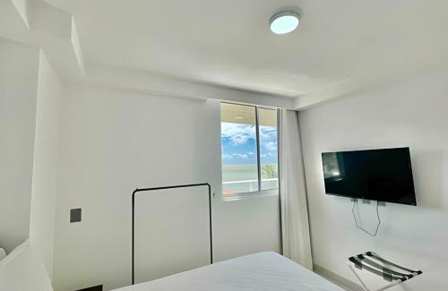 Jardim Oceania Apartment | Flat pé na areia c/vista 406B Branco Haus -MyFlats
