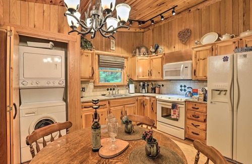 Skyland Cabin | Explore Fletcher Cabin: Deck, Pond & Spa Retreat Awaits