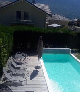 Gilly-sur-Isere Ski Chalet | Fleur de Neige: Oceanfront Escape with Pool & Family Fun